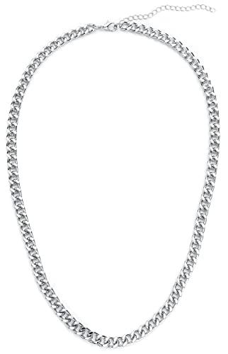 Urban Classics Long Basic Chain Necklace silver one size von Urban Classics