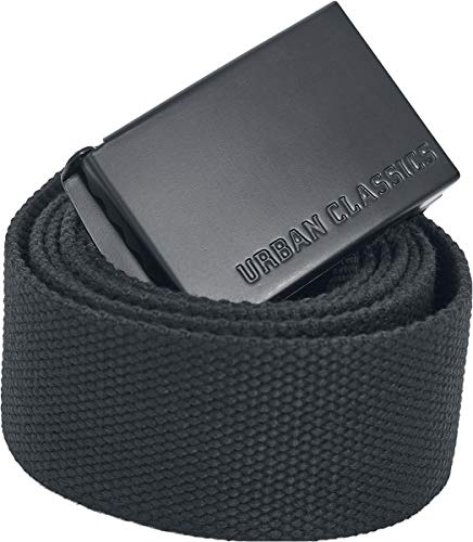 Urban Classics Long Canvas Belt Unisex Gürtel schwarz 100% Polyester Basics, Streetwear von Urban Classics