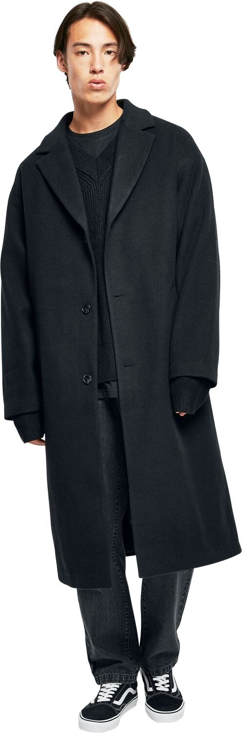 Urban Classics Long Coat Mantel schwarz in S von Urban Classics