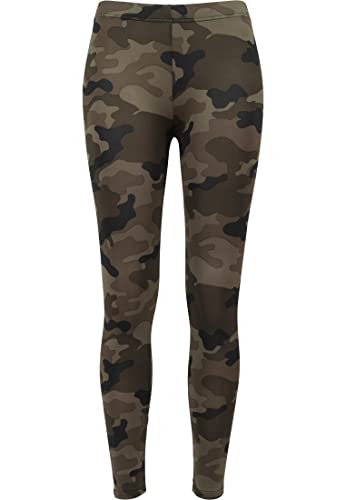 Urban Classics Mädchen UCK1331-Girls Leggings, Wood camo, 134/140 von Urban Classics