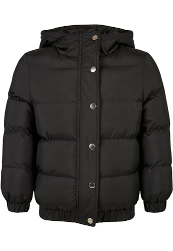 Urban Classics Mädchen Girls Hooded Puffer Jacket Jacke, Black, 110/116 von Urban Classics