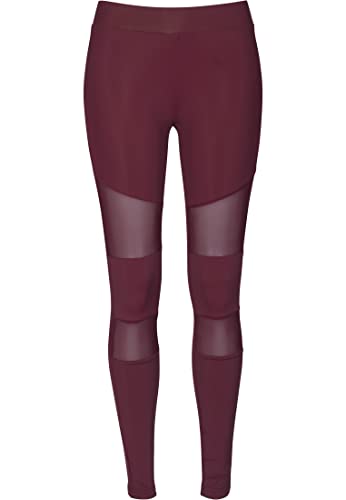 Urban Classics Mädchen Girls Tech Mesh Leggings, Port, 110/116 von Urban Classics