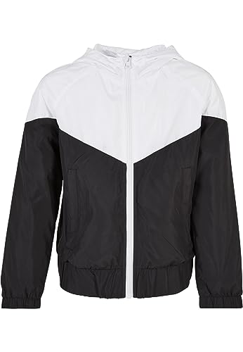 Urban Classics Mädchen Jacke Girls Arrow Windbreaker white/black 110/116 von Urban Classics