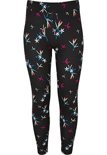 Urban Classics Mädchen Leggings Girls Soft AOP Leggings blacksoftflower 110/116 von Urban Classics