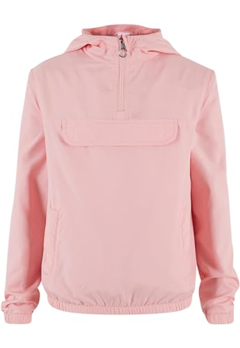 Urban Classics Kinder Sweatjacke Girls Basic Pullover Jacket, Sweatjacke mit Kapuze für Mädchen, Größen 110/116-158/164 von Urban Classics