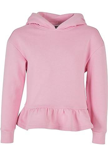 Urban Classics Mädchen Kapuzenpullover Girls Organic Volants Hoody girlypink 146/152 von Urban Classics