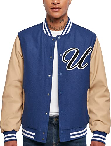 Urban Classics Men's TB5535-Big U College Jacket Jacke, spaceblue, XL von Urban Classics