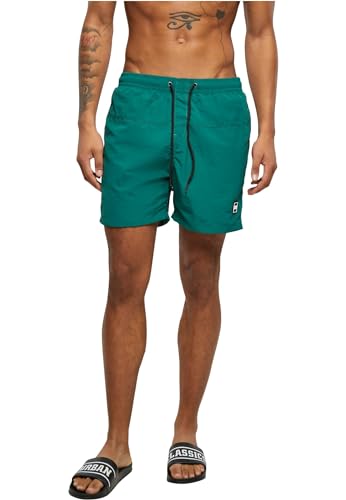 Urban Classics Men's Block Swim Shorts Badehose, Green, 3XL von Urban Classics