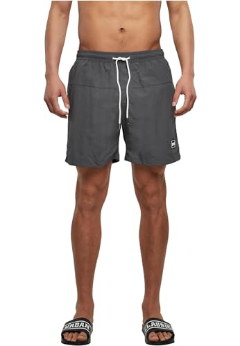 Urban Classics Men's Block Swim Shorts Badehose, darkshadow, XS von Urban Classics