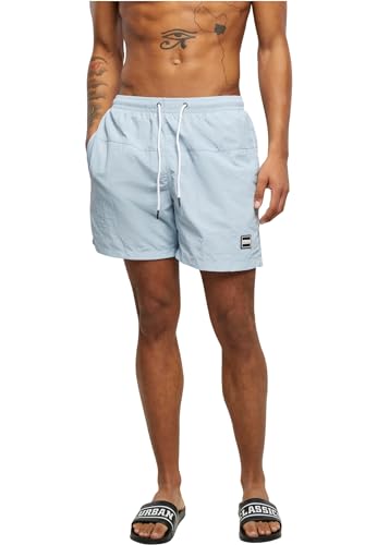 Urban Classics Men's Block Swim Shorts Badehose, summerblue, S von Urban Classics