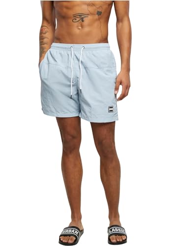 Urban Classics Men's Block Swim Shorts Badehose, summerblue, XL von Urban Classics