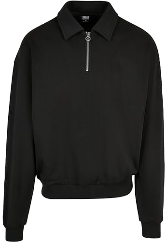 Urban Classics Men's Collar Crew Shirt, Black, M von Urban Classics