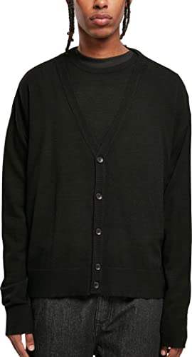 Urban Classics Men's Eco Mix Boxy Cardigan Sweater, Black, XL von Urban Classics