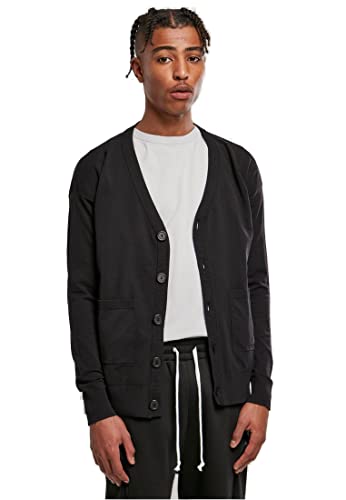 Urban Classics Men's TB4945-Fine Cardigan Sweater, Black, XL von Urban Classics