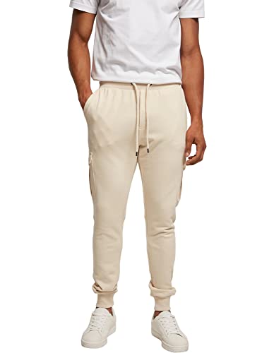 Urban Classics Men's Fitted Cargo Sweatpants Trainingshose, Beige, L von Urban Classics