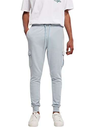 Urban Classics Men's Fitted Cargo Sweatpants Trainingshose, summerblue, L von Urban Classics