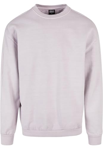 Urban Classics Men's TB4956-Heavy Terry Garment Dye Crew Sweatshirt, Lilac, S von Urban Classics