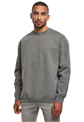 Urban Classics Men's TB4956-Heavy Terry Garment Dye Crew Sweatshirt, darkshadow, L Urban Classics Men's TB4956-Heavy Terry Garment Dye Crew Sweatshirt, darkshadow, L von Urban Classics
