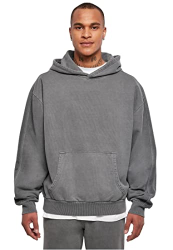 Urban Classics Men's TB4955-Heavy Terry Garment Dye Hoody Sweatshirt, darkshadow, 3XL von Urban Classics