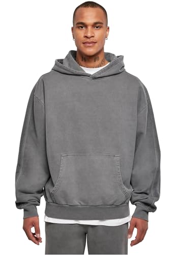Urban Classics Men's TB4955-Heavy Terry Garment Dye Hoody Sweatshirt, darkshadow, L Urban Classics Men's TB4955-Heavy Terry Garment Dye Hoody Sweatshirt, darkshadow, L von Urban Classics