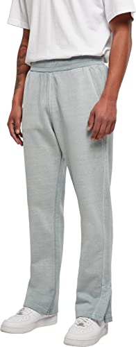 Urban Classics Men's TB4957-Heavy Terry Garment Dye Slit Sweatpants Pants, summerblue, M von Urban Classics