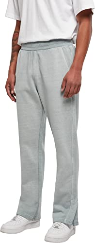 Urban Classics Men's TB4957-Heavy Terry Garment Dye Slit Sweatpants Pants, summerblue, S von Urban Classics