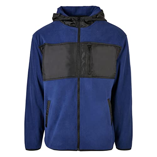 Urban Classics Men's TB5534-Hooded Micro Fleece Jacket Jacke, spaceblue, 3XL von Urban Classics