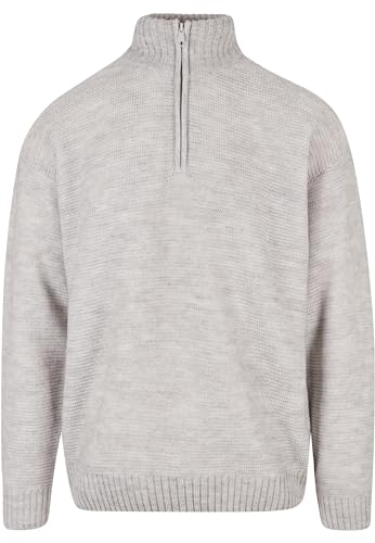 Urban Classics Men's TB5513-Knit Troyer Sweatshirt, lightgrey, 3XL von Urban Classics