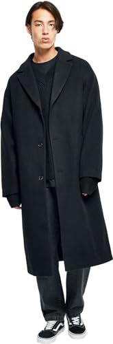 Urban Classics Men's Long Coat Mantel, Black, M von Urban Classics