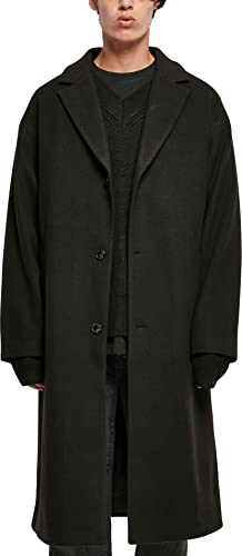 Urban Classics Men's TB5541-Long Coat Mantel, Black, XXL von Urban Classics