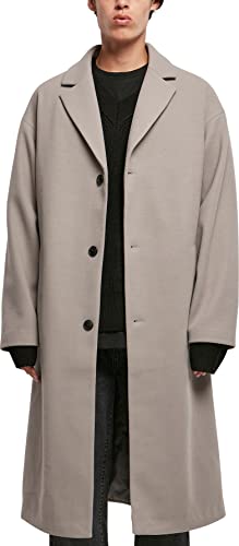 Urban Classics Herren Long Coat Mantel, wolfgrey, 4XL von Urban Classics