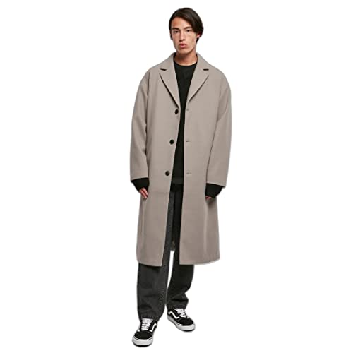 Urban Classics Men's TB5541-Long Coat Mantel, wolfgrey, S von Urban Classics