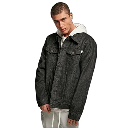 Urban Classics Herren Organic Basic Denim Jacket, black washed, XL von Urban Classics