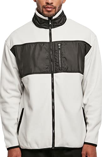 Urban Classics Men's TB5533-Patched Micro Fleece Jacket Jacke, wolfgrey, L von Urban Classics