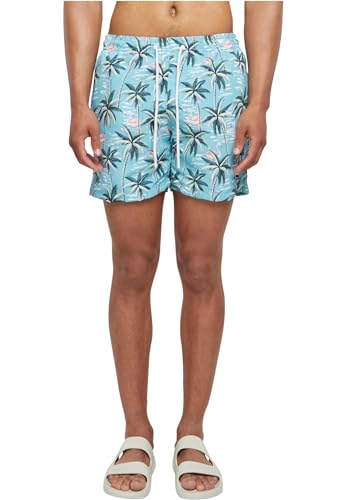 Urban Classics Herren Badehose Pattern Swim Shorts, Herren Badeshorts mit Muster, erhältlich in vielen Farbvarianten, Tropical Bird AOP, XL von Urban Classics
