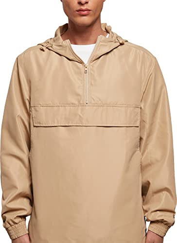 Urban Classics Men's TB4928-Recycled Basic Pull Over Jacket Jacke, unionbeige, M von Urban Classics