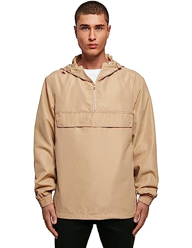 Urban Classics Men's TB4928-Recycled Basic Pull Over Jacket Jacke, unionbeige, XL von Urban Classics