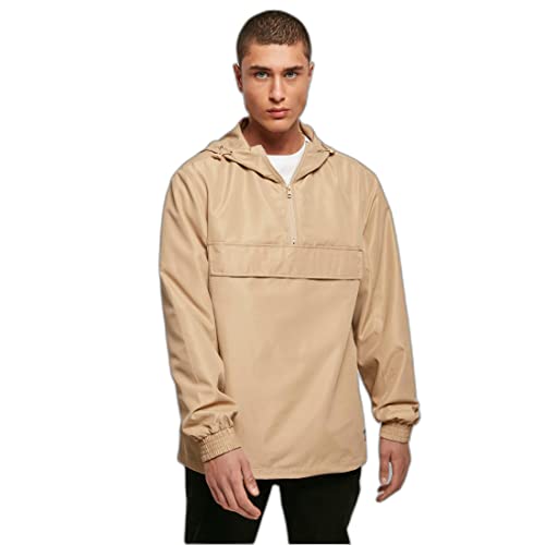 Urban Classics Men's TB4928-Recycled Basic Pull Over Jacket Jacke, unionbeige, XS von Urban Classics
