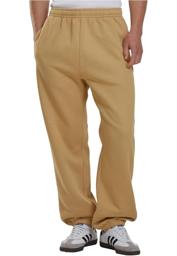 Urban Classics Herren Trainingshose Sweatpants, Jogginghose für Männer, Straight Leg, Reißverschlüsse an den Beinabschlüssen, XXL, unionbeige von Urban Classics