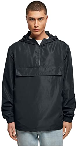 Urban Classics Men's TB4928-Recycled Basic Pull Over Jacket Jacke, Black, M von Urban Classics