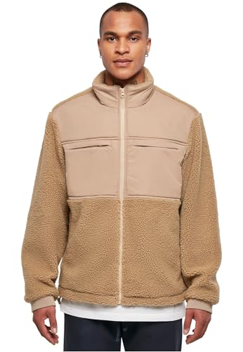 Urban Classics Herren Patched Sherpa Jacket 4XL unionbeige von Urban Classics