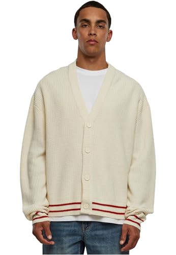 Urban Classics Herren Sporty Boxy Cardigan 4XL whitesand von Urban Classics