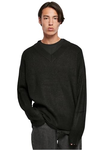 Urban Classics Herren V-Neck Cardigan Black, XXL von Urban Classics