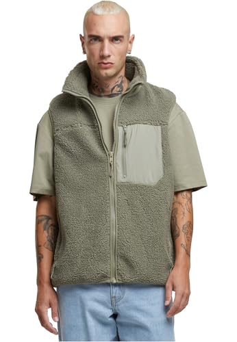 Urban Classics Sherpa Vest palegreen, L von Urban Classics