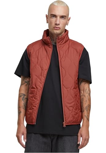 Urban Classics Mens Super Light Bubble Vest darkrust, S von Urban Classics