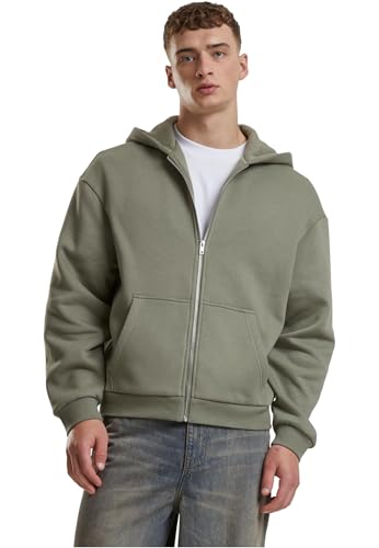 Urban Classics Fluffy Zip Cardigan paleolive, XXL Urban Classics Fluffy Zip Cardigan paleolive, XXL von Urban Classics