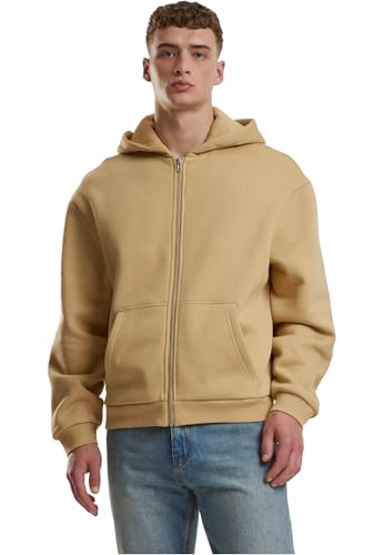 Urban Classics Fluffy Zip Cardigan unionbeige, 5XL Urban Classics Fluffy Zip Cardigan unionbeige, 5XL von Urban Classics