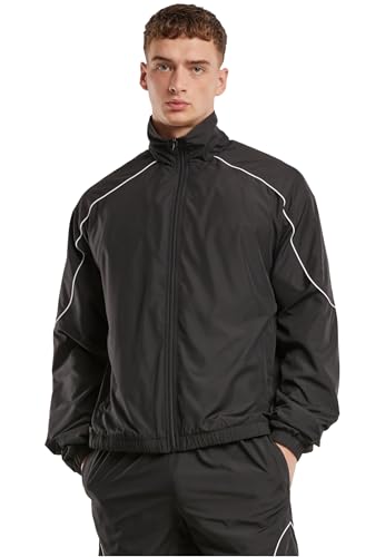 Urban Classics Herren Sportjacke Piped Panel Trackjacket, Herren Trainingsjacke mit paspelierten Einsätzen, Größen S - 5XL von Urban Classics