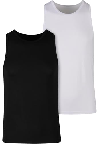 Urban Classics Herren T-Shirt 95% Viskose, 5% Elastan schwarz+weiß XXL von Urban Classics