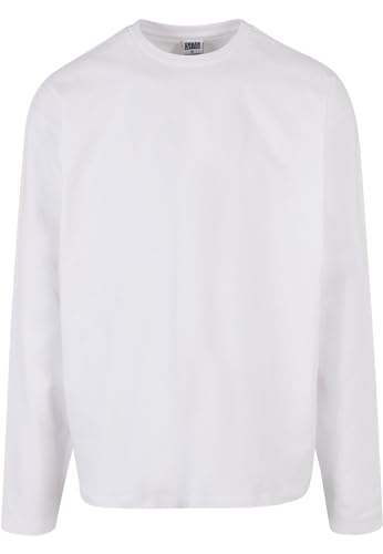 Urban Classics Men's TB5563-Ultra Heavy Oversized Longsleeve T-Shirt, White, L von Urban Classics